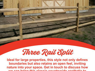 Three Rail Split Fence: A Classic Choice for Large Properties