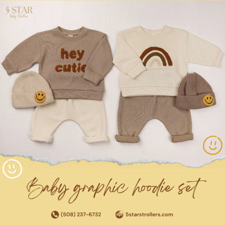 Spark Joy & Imagination: Baby Graphic Hoodie Sets That Make Every Day Special