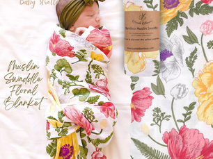 The Perfect Blend of Comfort and Beauty: Muslin Swaddle Floral Blanket
