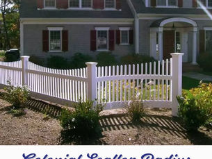 Colonial Scallop Radius Fencing Adds Charm and Structure to Your Yard