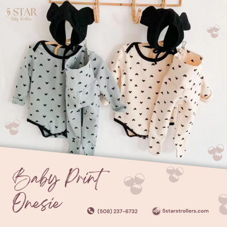 The Ultimate Baby Print Onesie: Where Playful Design Meets All-Day Comfort