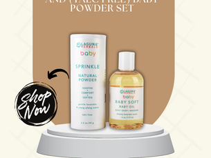 Organic Baby Oil and Talc-Free Baby Powder Set – The Ultimate Duo for Baby’s Delicate Skin