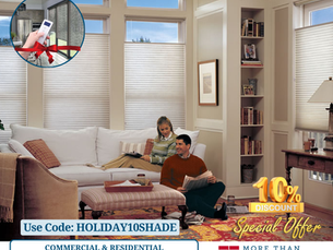Elevate Your Space with Holiday Savings on Motorized Shades!
