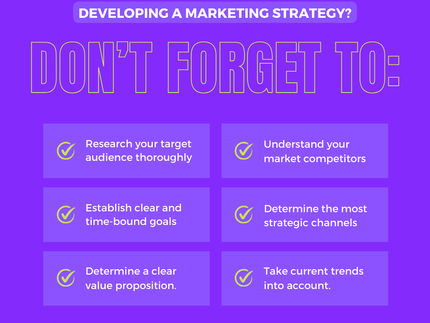 Developing a Marketing Strategy? Don't Forget These Key Steps!