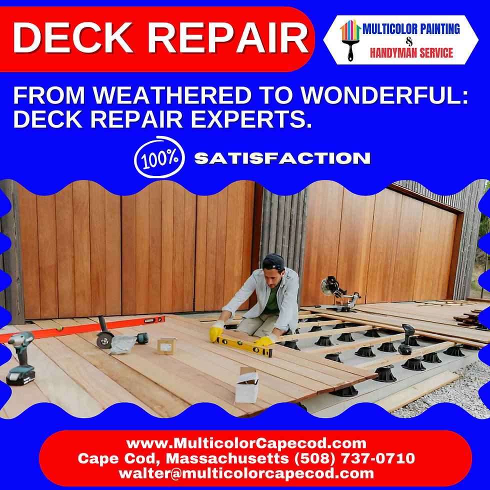 From Weathered to Wonderful: Deck Repair Services in Cape Cod