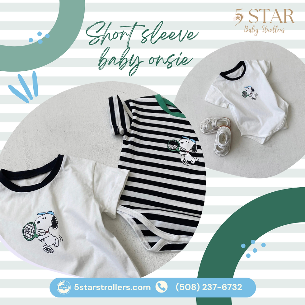 Stay Cool and Cute with Our Summer Arrival Short Sleeve Baby Onesie