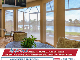 Enjoy Bug-Free Comfort with Motorized Insect Protection Screens