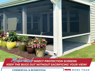 Enjoy Bug-Free Outdoor Living with Motorized Insect Protection Screens
