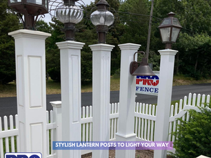 Illuminate Your Outdoors with Stylish Lantern Posts from PRO Fence