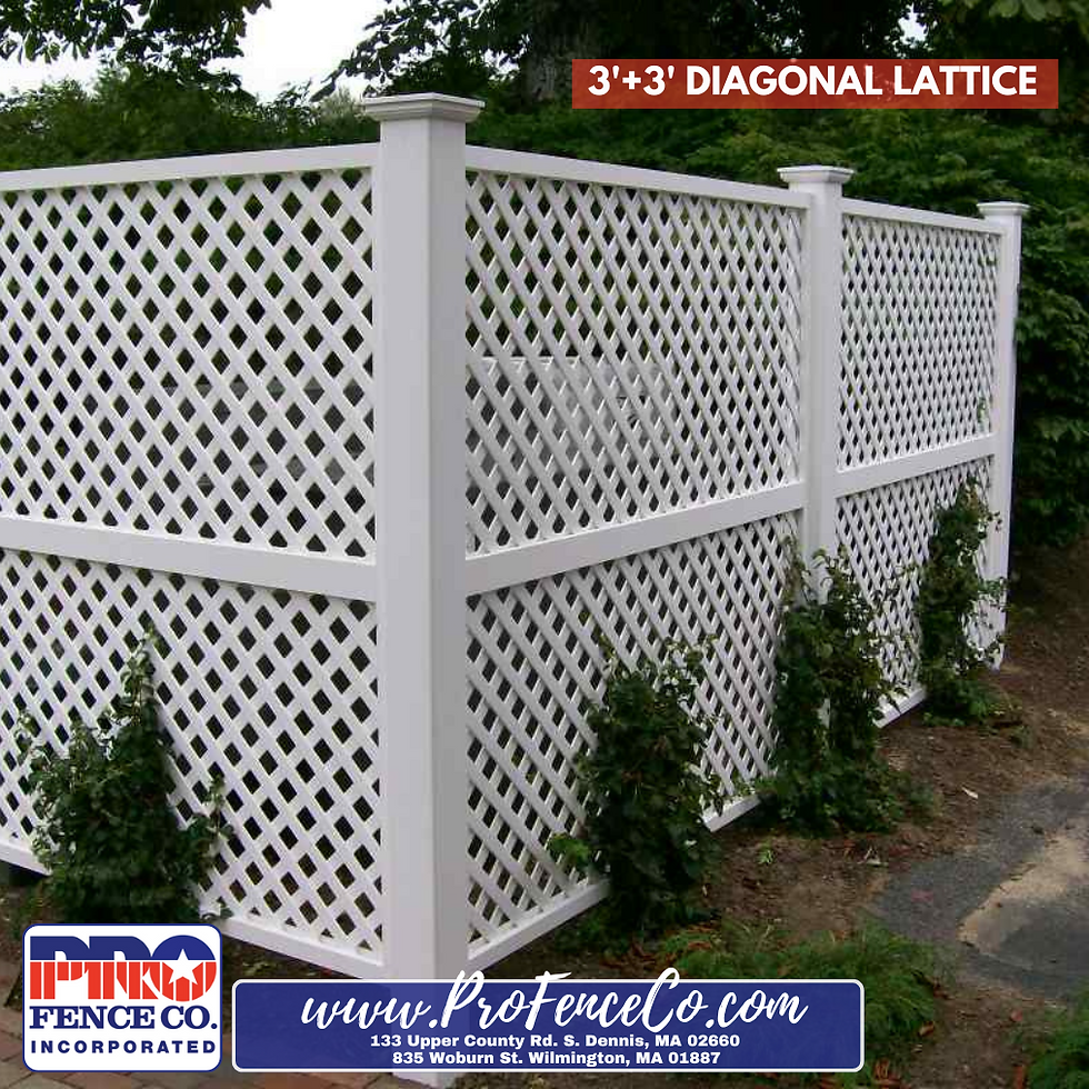 Double the Beauty, Double the Privacy: Custom Cedar Fences with Diagonal Lattice
