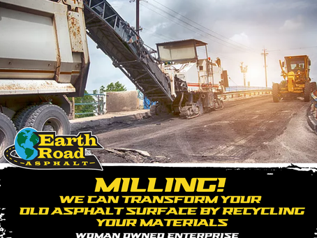 Milling: Transform Your Old Asphalt with Earth Road Asphalt