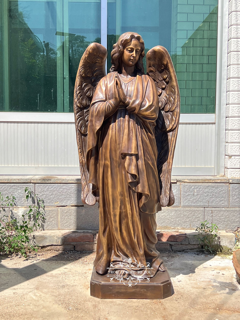 Bronze Religious Church Angel Statue