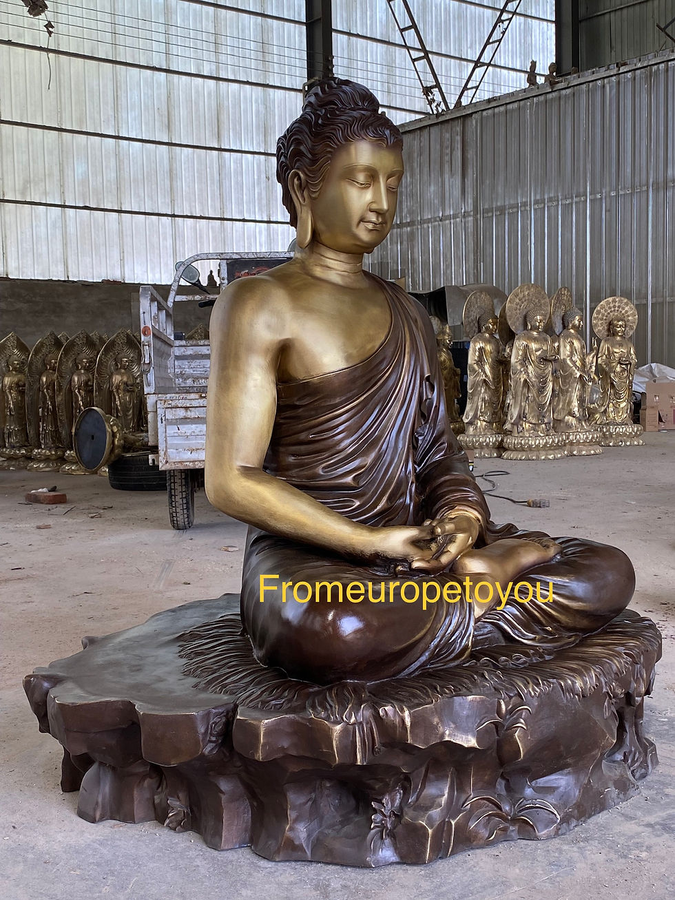 Thumbnail: Seated Shakyamuni Buddha Bronze Statue