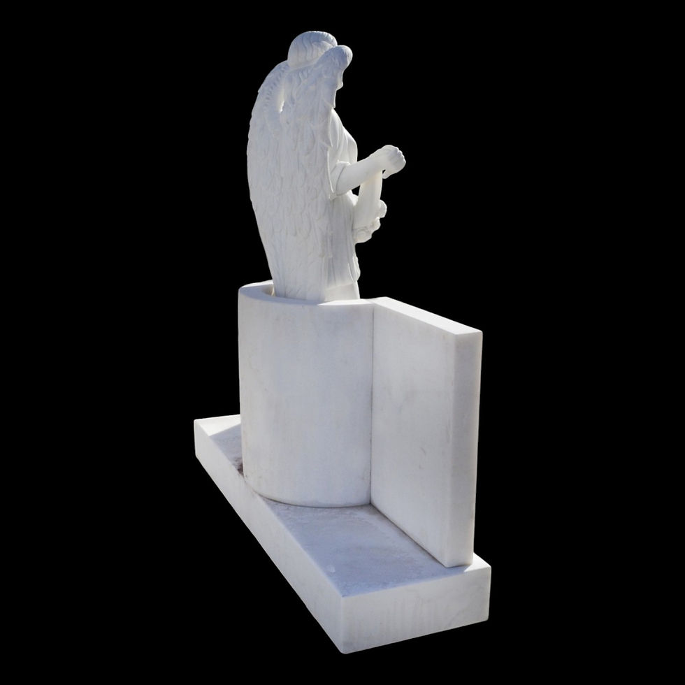 Thumbnail: Marble Angel Carved Monument