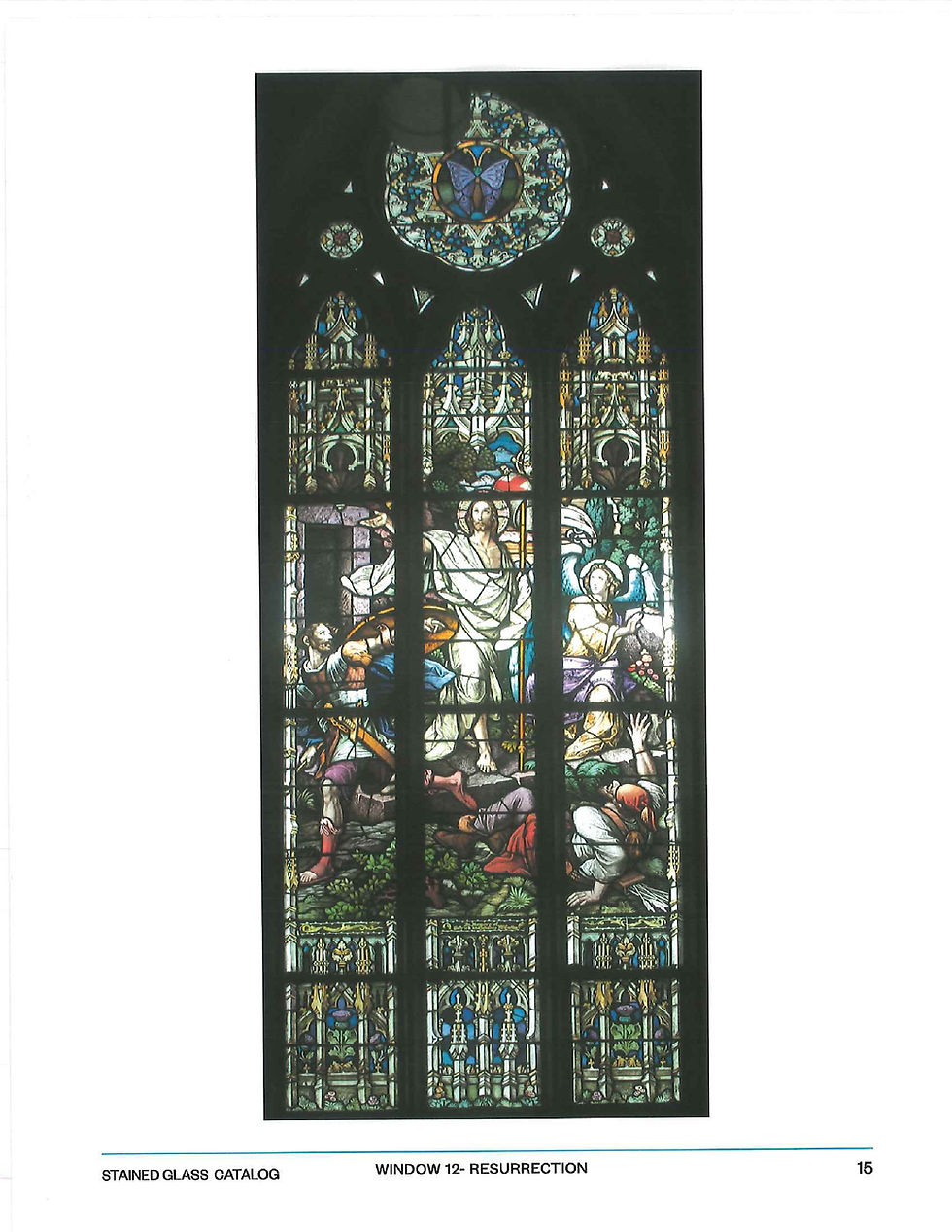 Thumbnail: Beautiful Mayer of Munich Antique Stained Glass Stations Set