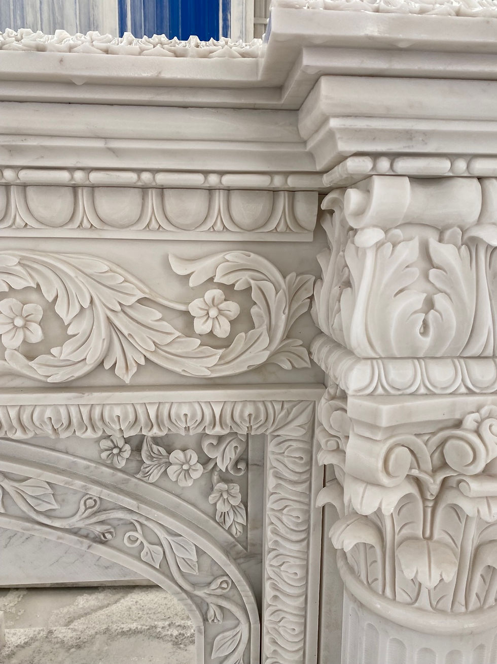 Thumbnail: Marble Fireplace Mantel