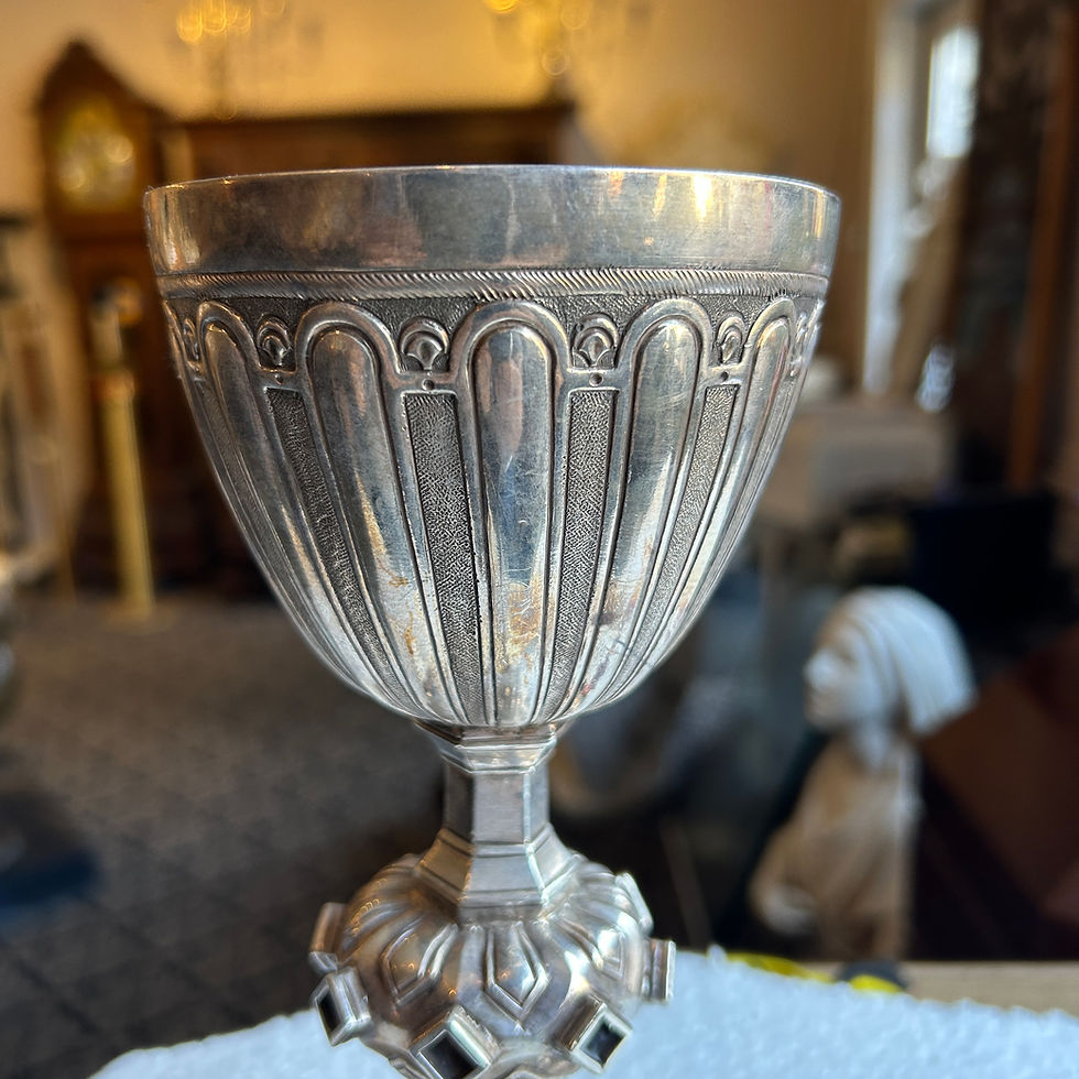 Thumbnail: Antique Silver Church Chalice