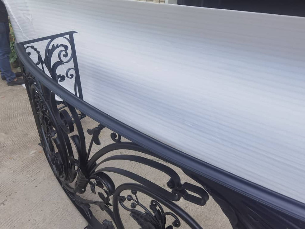 Thumbnail: Hand Wrought Iron Balcony Railing