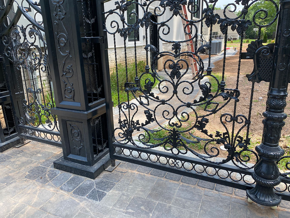 Thumbnail: Victorian Style Wrought Iron Driveway Gates