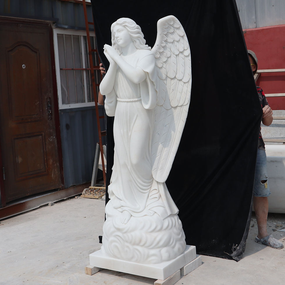 Thumbnail: Beautiful Marble Carved Angel Statue
