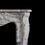 Thumbnail: Carved  66"  Italian Marble European Style Fireplace Mantel
