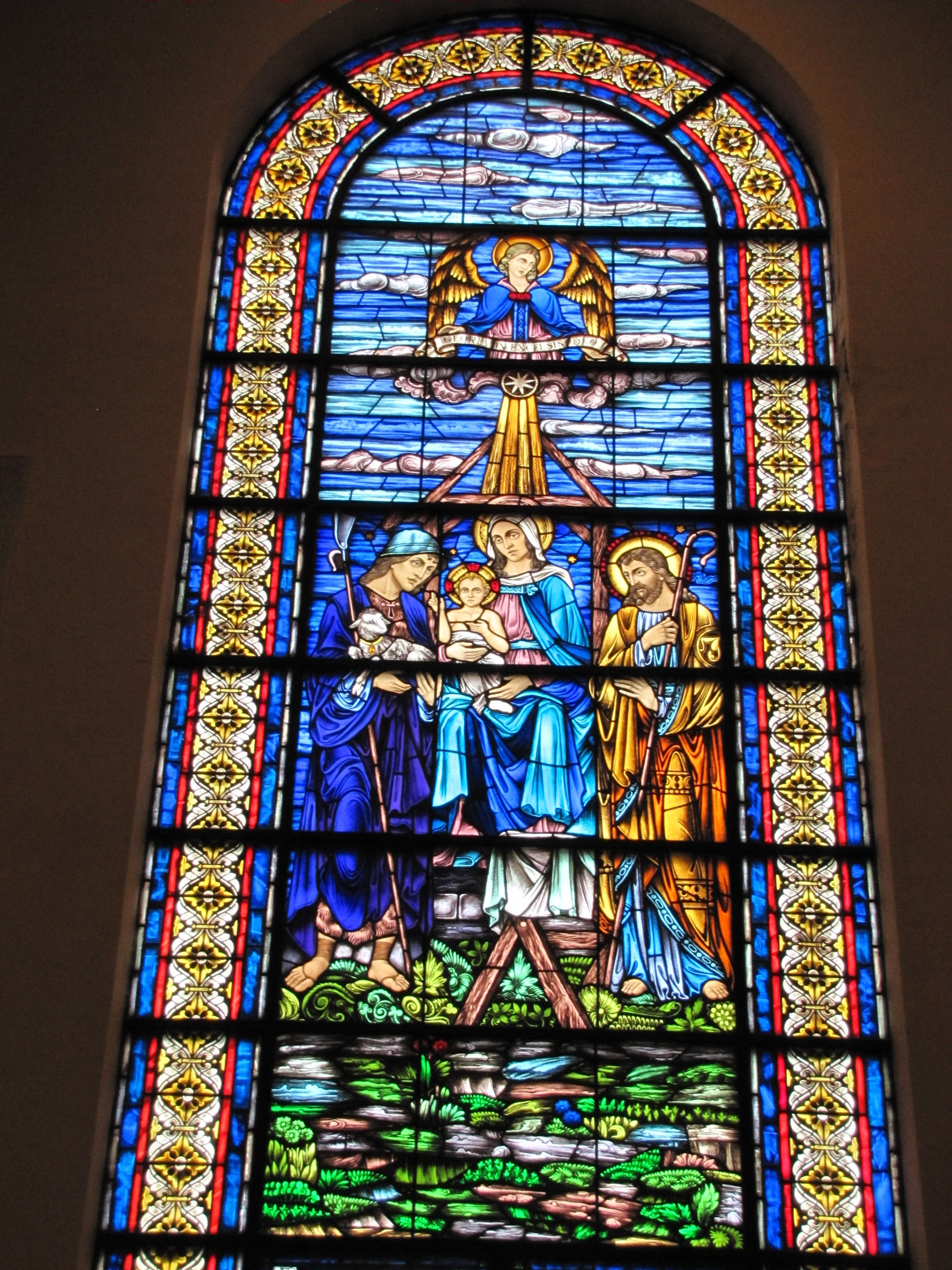 Stained Glass Window Of Gloria In Excelsis