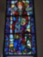 Thumbnail: Antique Saint Stanislaus Stained Glass Window