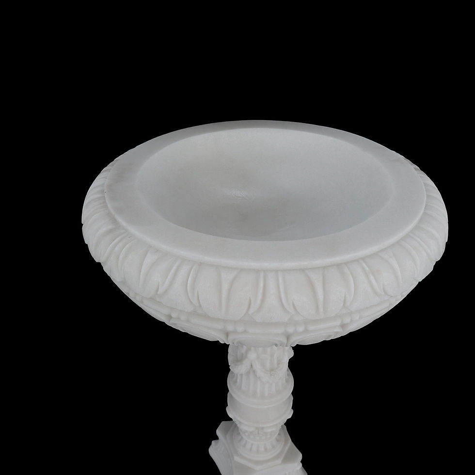 Thumbnail: Carved Marble Church Baptismal Font