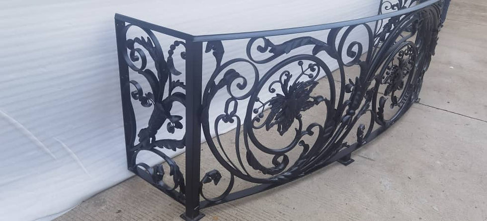 Thumbnail: Hand Wrought Iron Balcony Railing