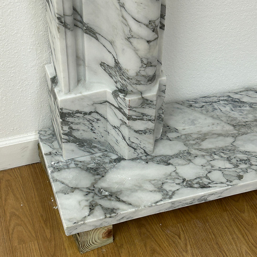 Thumbnail: Bespoke Italian Marble Fireplace Mantel
