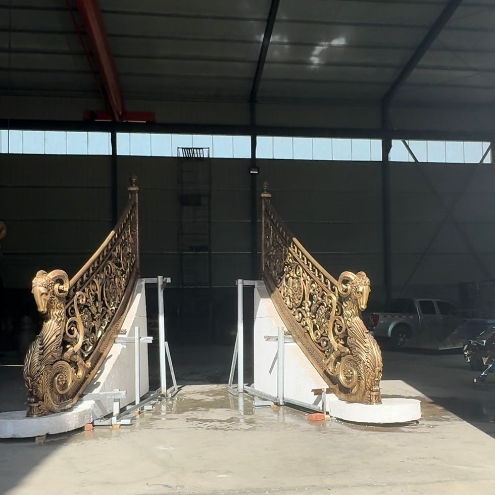 Head Wall Railing Incredible Bronze Rams Head Railings | From Europe To You