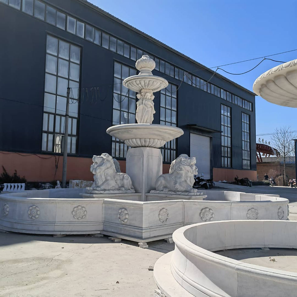 Thumbnail: Marble Carved Lion Fountain