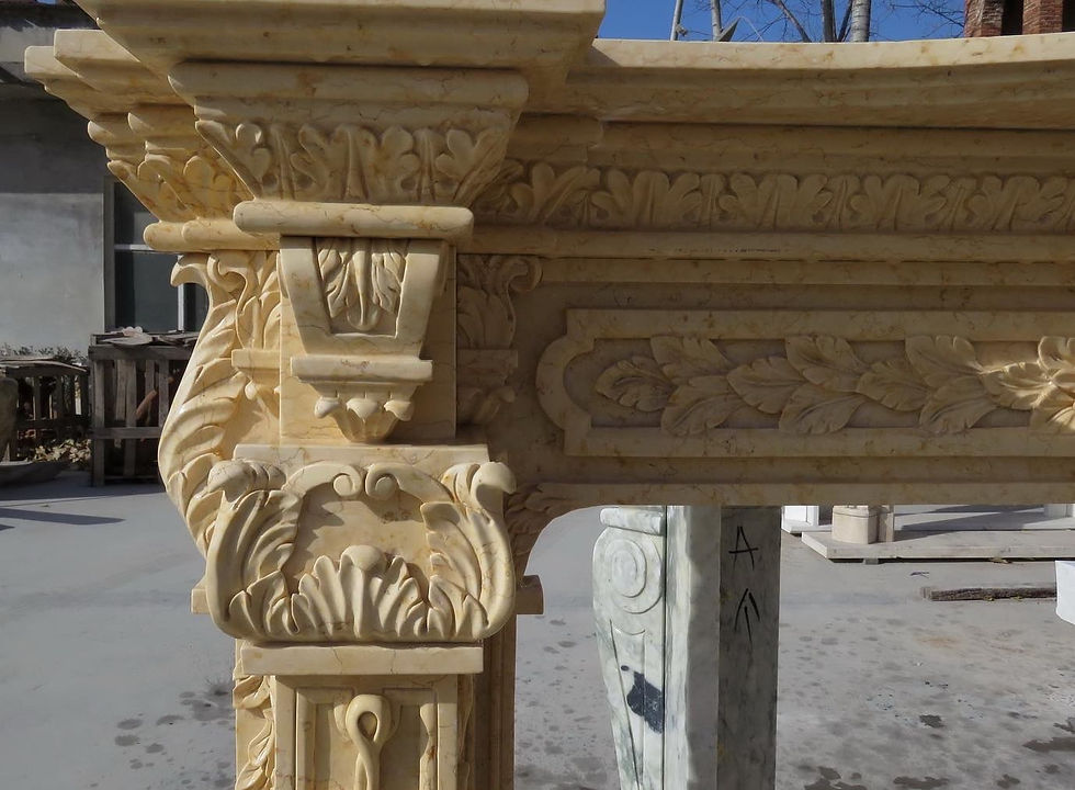 Thumbnail: Marble Fireplace Mantel