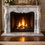 Thumbnail: Carved  63"   Marble European Style Fireplace Mantel
