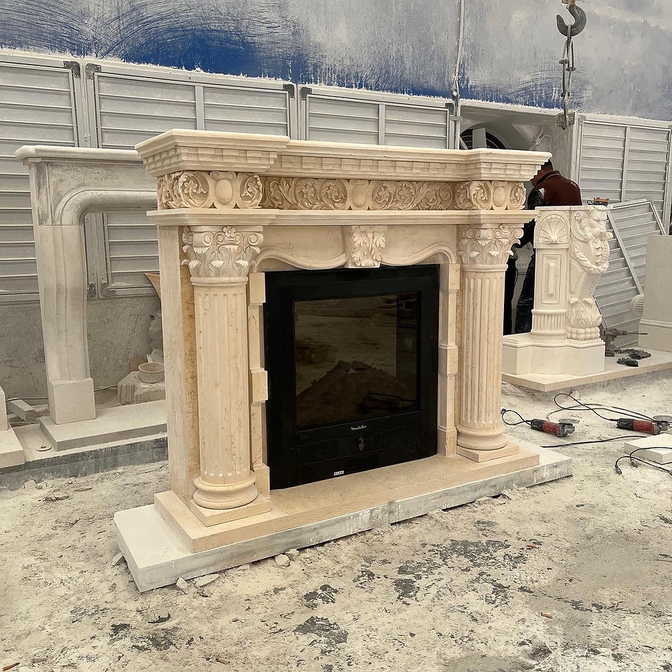 Thumbnail: Marble Fireplace Mantel