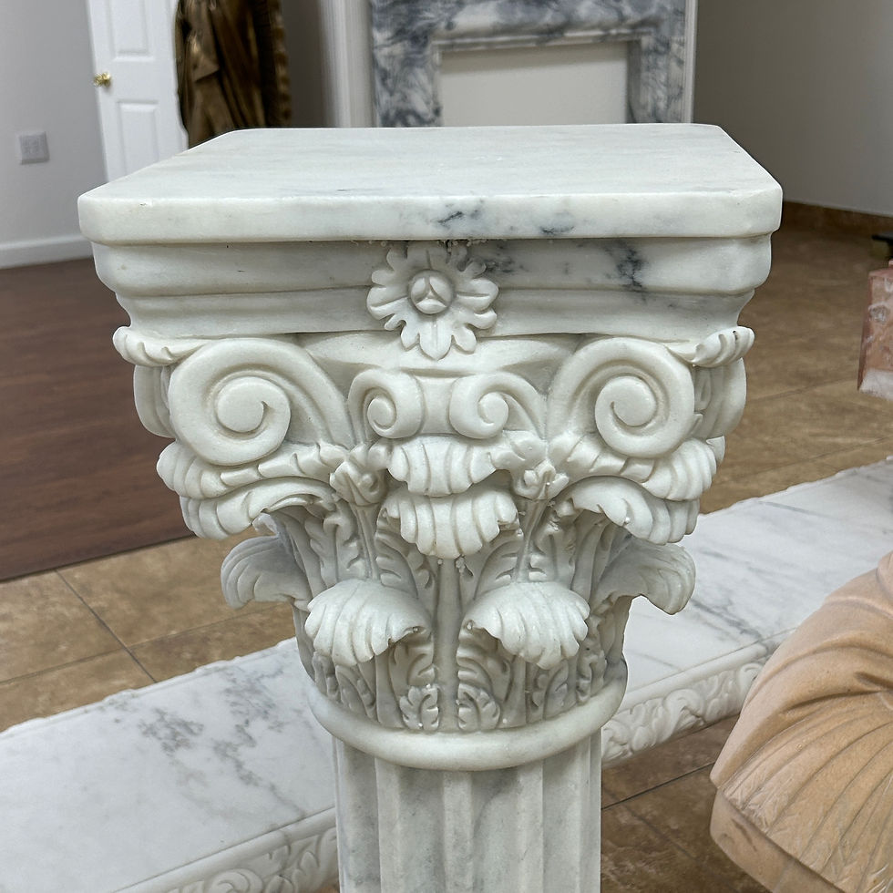 Thumbnail: Marble Carved Corinthian Pedestals