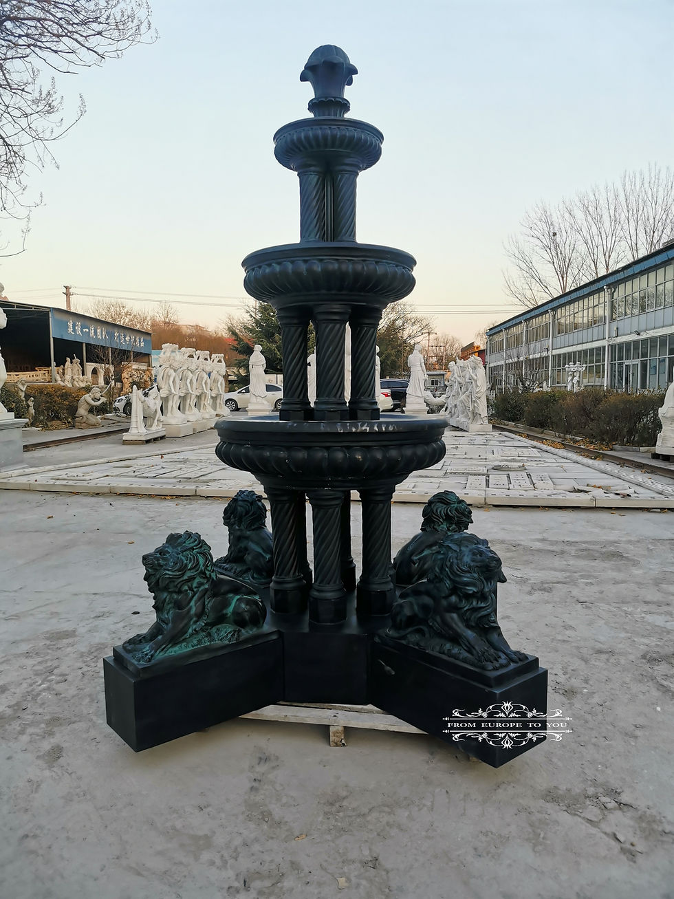Thumbnail: Bronze and Marble Lion Fountain