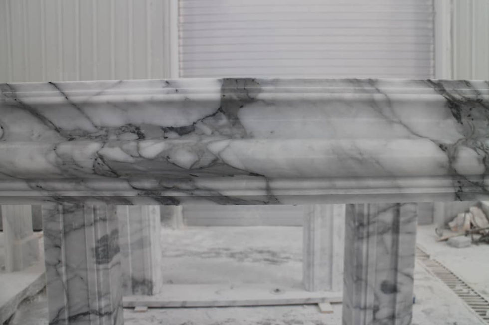 Thumbnail: Modern Marble Fireplace Mantel