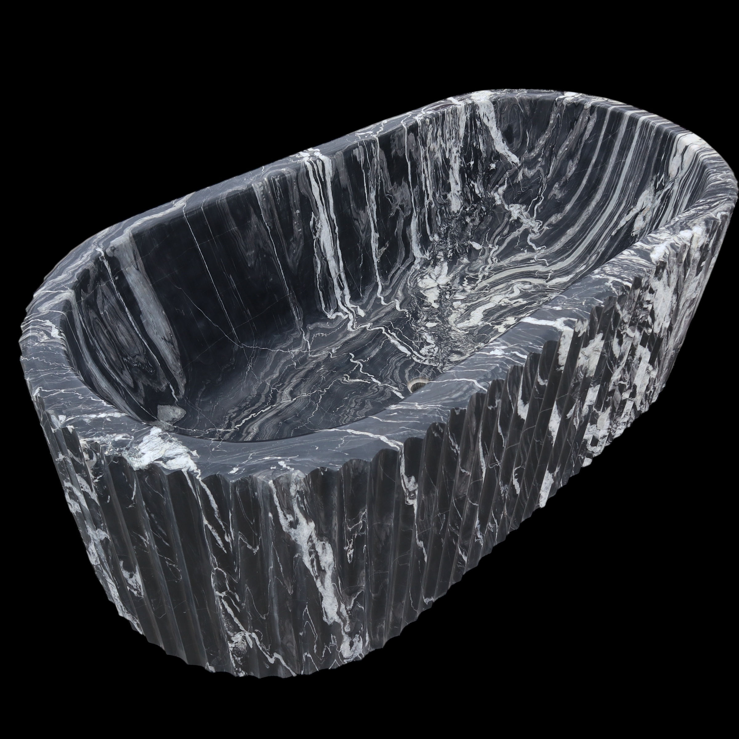 Nero Marble Designer European Style Bathtub