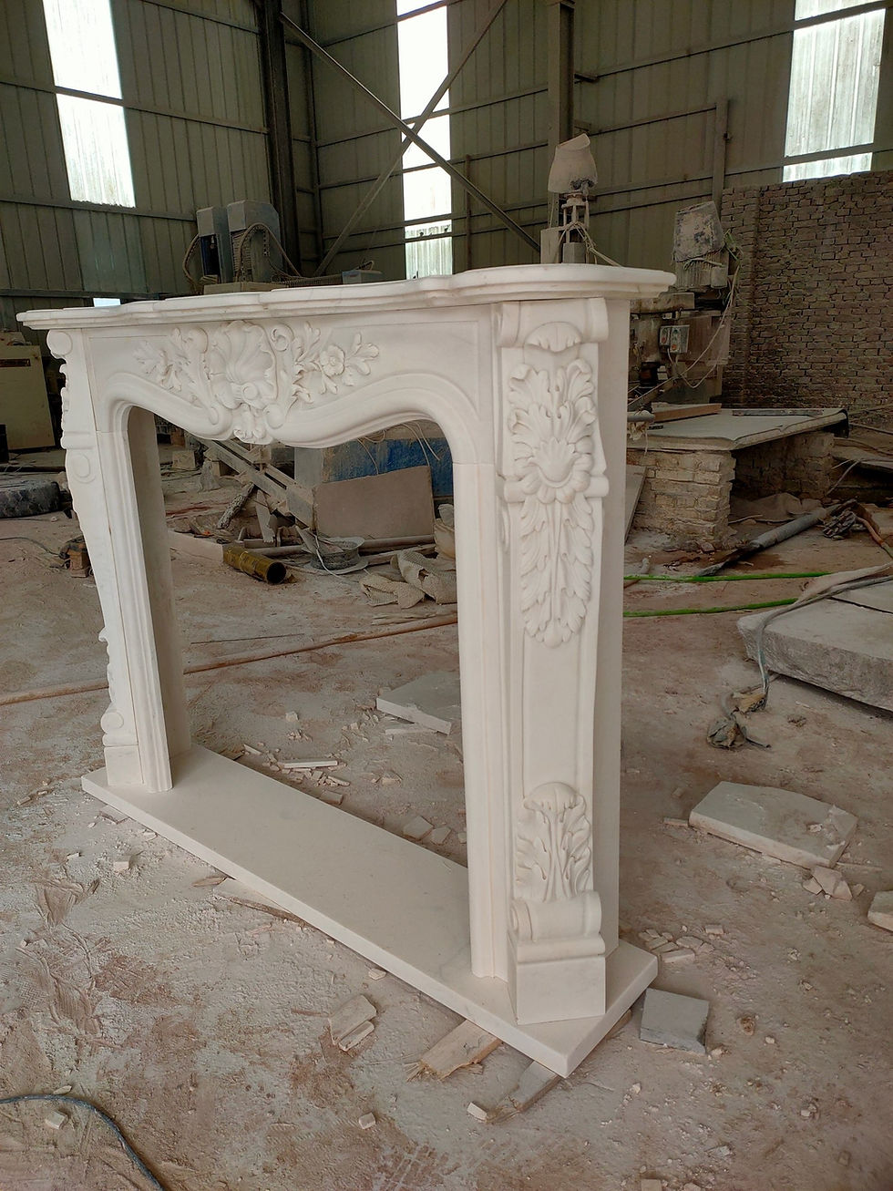 Thumbnail: Marble Fireplace Mantel