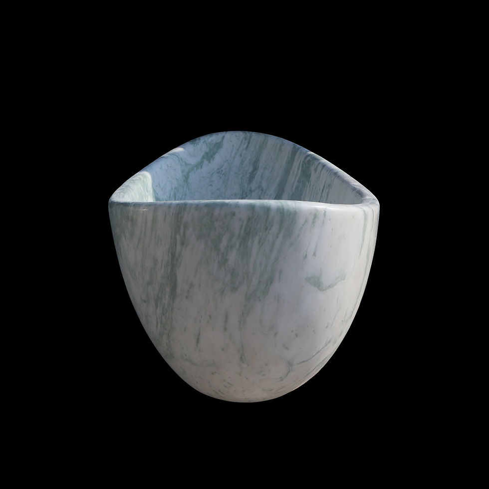 Thumbnail: Lilac Carved Marble Designer Bathtub