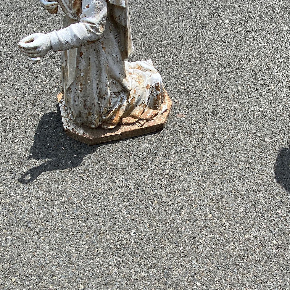 Thumbnail: Cast Iron St. Bernadette Statue