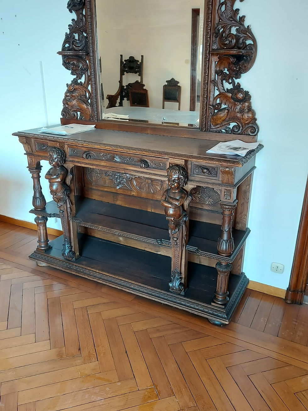 Thumbnail: Incredible Carved Antique Victorian Servers