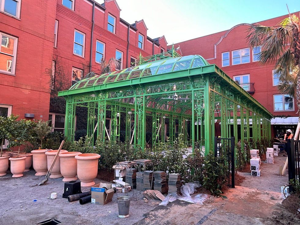 Thumbnail: Victorian Style Iron Dauphine Gazebo Conservatory