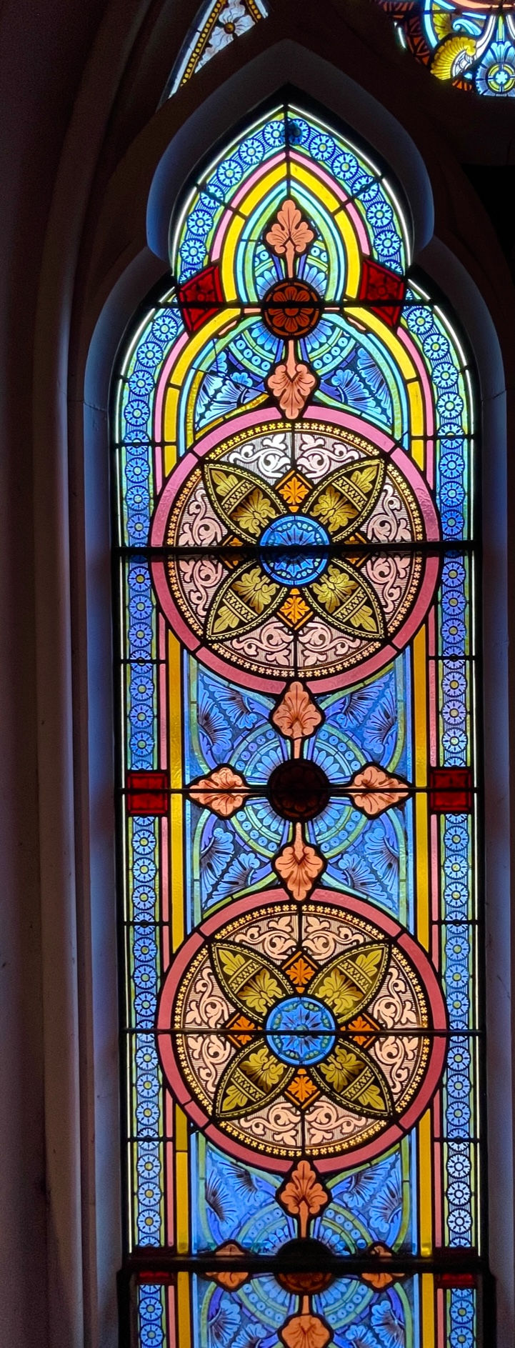 Thumbnail: Blue-Toned Gothic Stained Glass Windows