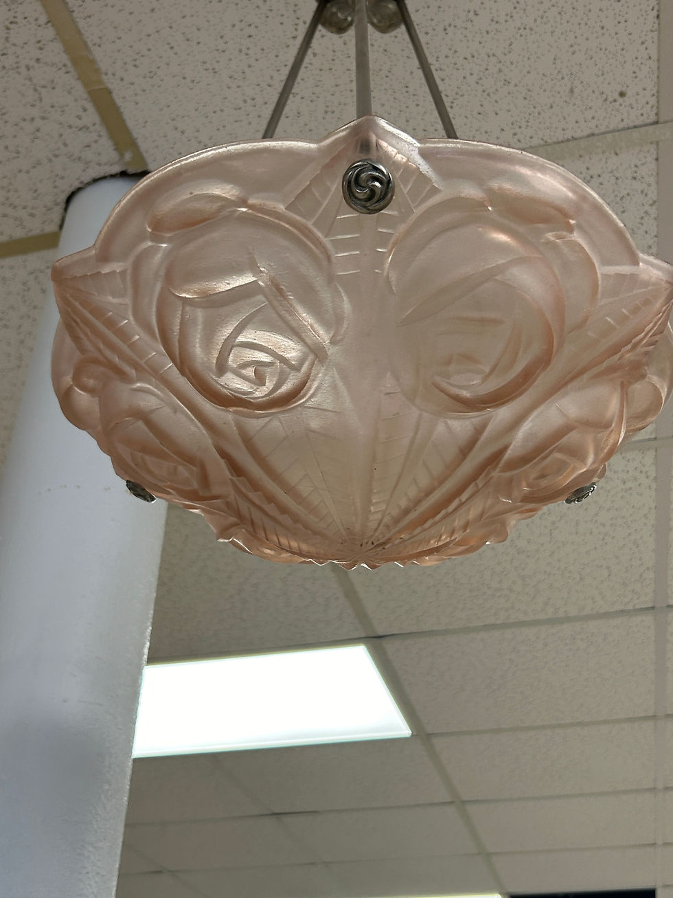 Thumbnail: Antique Lalique Chandelier