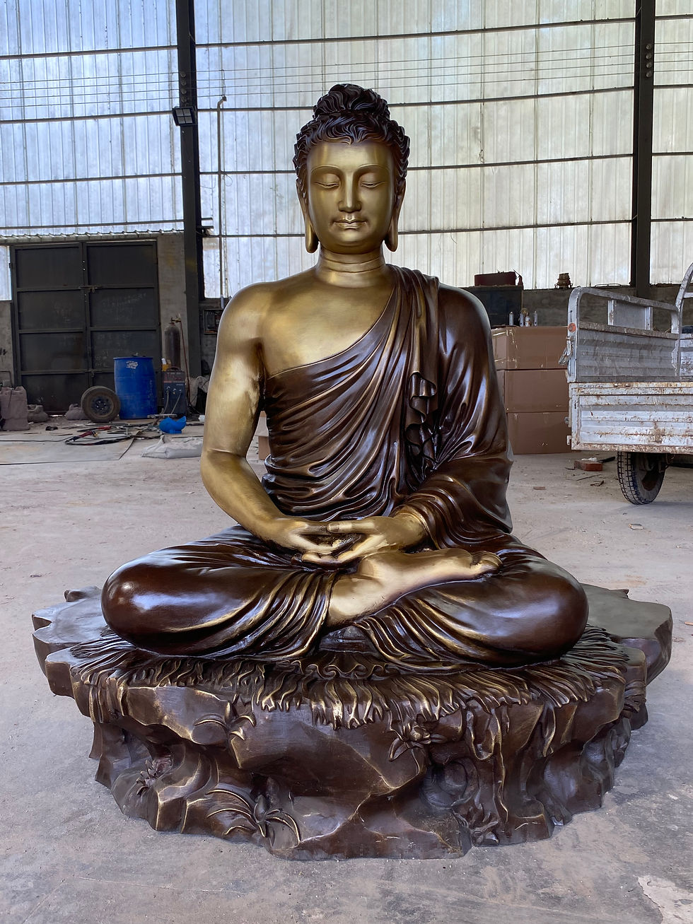 Thumbnail: Seated Shakyamuni Buddha Bronze Statue