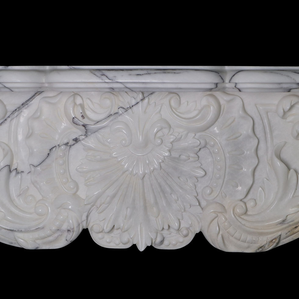 Thumbnail: Italian Marble French  Style 60" Fireplce Mantel