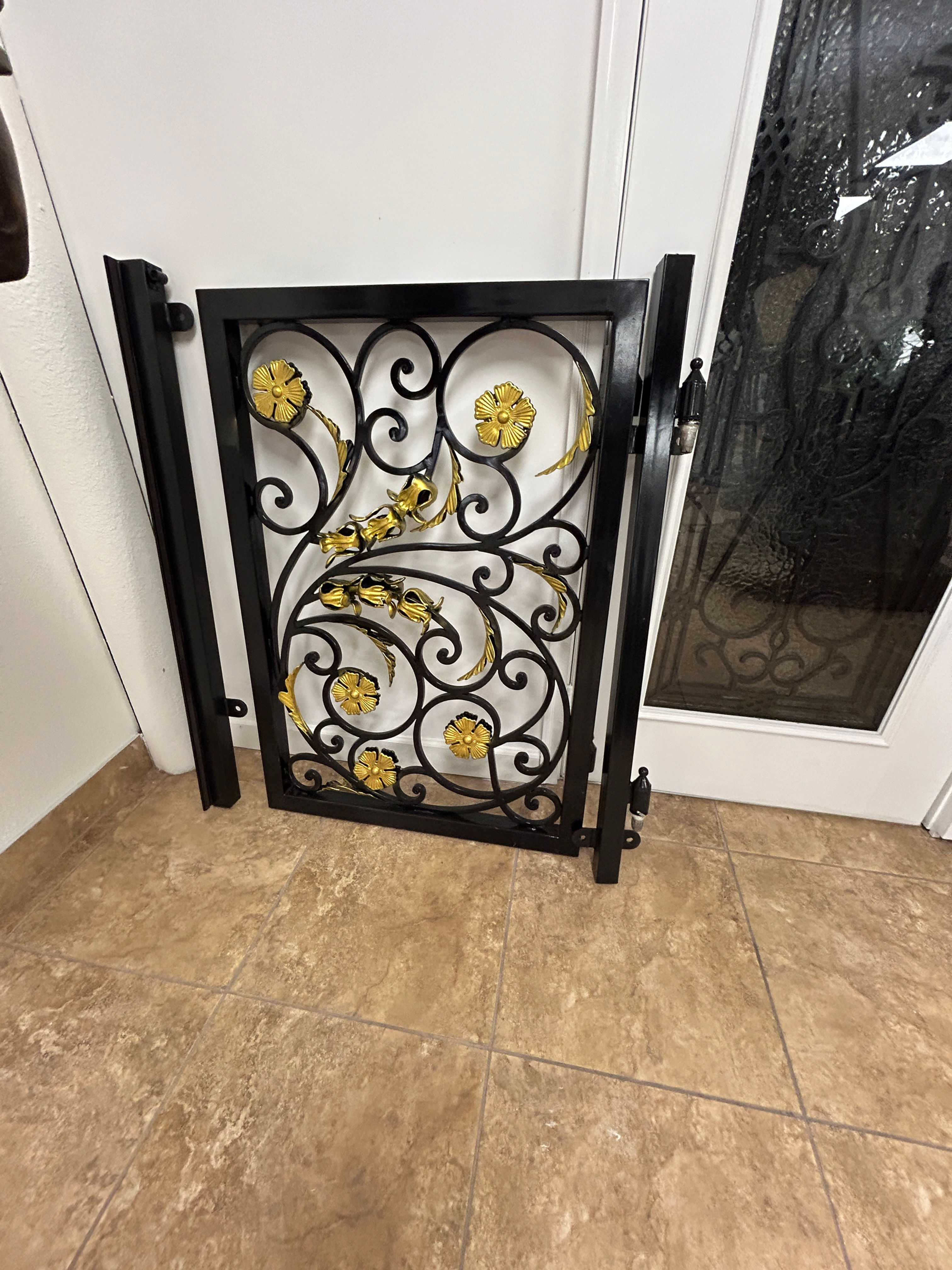 Hand Wrought Iron Entry Gate