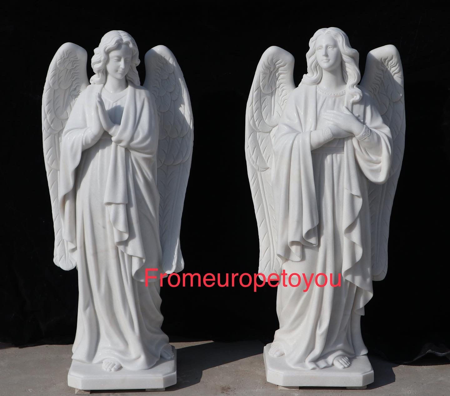 Marble Carved Church Angels